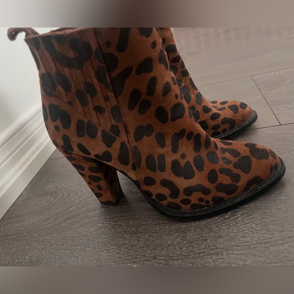 Leopard Print Ankle Booties